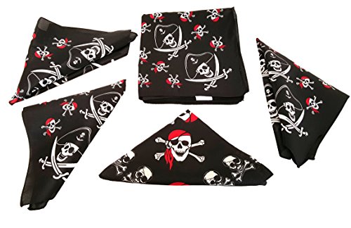 Pirate Bandana's For Children or Adults, By Playscene (12 Pirate Bandana)