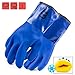 Better Grip Heavy Duty WINTER Premium Double Coated PVC Cold Resistant Snow Blower Insulated Gloves, Large (Blue, 1 Pair)