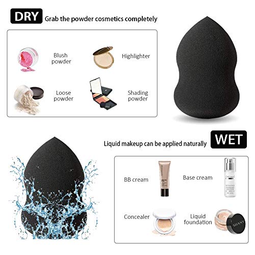 EDA LUXURY BEAUTY BLACK LUXE BEAUTY SPONGE Super Soft Makeup Blender Contour Sponge Gourd Shape Foundation Concealer Liquid Cream Powder 100% Vegan Non Latex 3 EDA LUXURY BEAUTY BLACK LUXE BEAUTY SPONGE Super Soft Makeup Blender Contour Sponge Gourd Shape Foundation Concealer Liquid Cream Powder 100% Vegan Non Latex