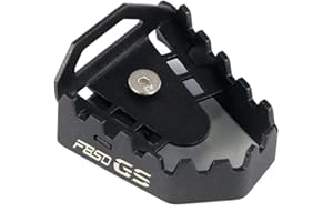 Modeer Compatible with F850GS 2018-2025 Motorcycle Rear Foot Brake Lever Pedal Enlarge Extension Rear Brake Peg Pad Pedal f850 f 850 gs Accessories (black)