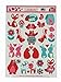 Darice, Valentine's Day, Static Cling Window Decorations, 4 Large Sheet Sets