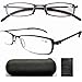 Eyekepper Stainless Steel Frame Reading Glasses Gunmetal +4.0