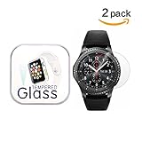 Samsung Gear S3 Screen Protector, Wtbone Full-Coverage Tempered Glass Screen Protector for Samsung Gear S3 with [9H Hardness]Anti-Scratch, Anti-Fingerprint, Bubble Free[2 pack]
