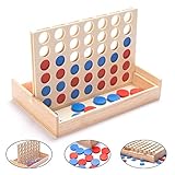 4 in a Row , Dmeixs Line Up 4 Game, 4 to Score, Intelligent line up 4 for Kids or Adults, Wooden