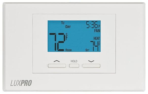 LUX PRO P521U PROGRAMMABLE 5-2 DAY THERMOSTAT FOR...