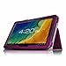 Fintie Premium PU Leather Cover for 10.1 Inch Tablet Inclu. iRULU eXpro X1 Plus 10.1 / iRULU X10, Dragon Touch A1 / A1X Plus 2016 Edition, ValuePad VP112 (Check Compatible List Below), Purple