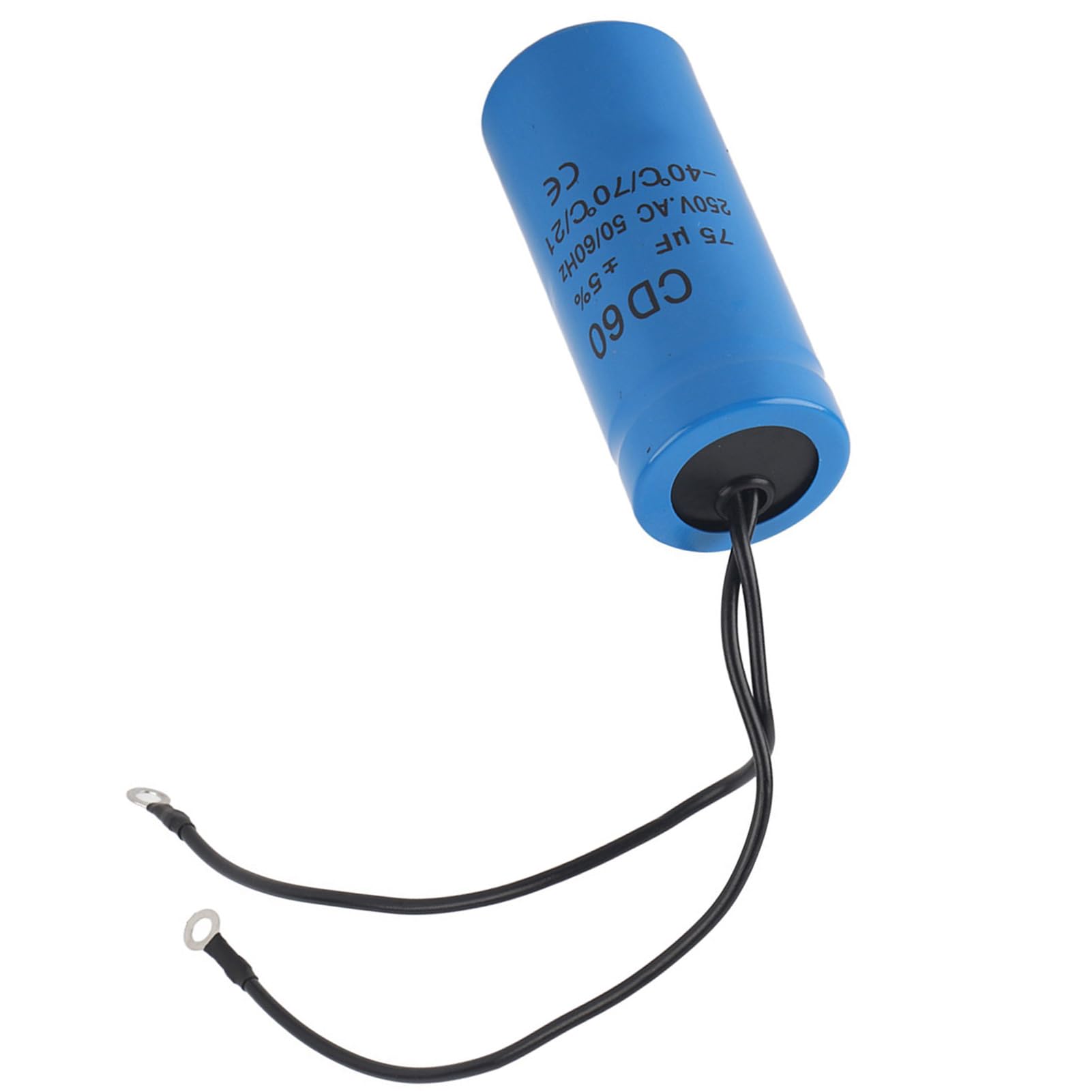 Motor Start Capacitor For HVAC CD60 75uf 250V AC With Wire Lead
