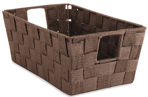 Whitmor Woven Strap Small Storage Tote