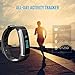 Fitness Tracker, EIVOTOR Activity Tracker with Wrist-Based Heart Rate Monitor, Water Resistant Watch Band with Step Tracker Sleep Monitor Calorie Counter Notification Alerts for Android iOS Smartphone