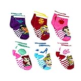 Disney Princess Girls 6 pack Quarter Socks (Baby)