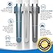 [3-Pack] Pen Pal Clip for Apple iPad and iPad Pro Pencil, White/Blue/Charcoal
