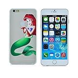 Princess Eating/ Little Mermaid Ariel Holding Logo Clear Transparent Case For Apple Iphone 6 (4.7-Inch) by Utopia