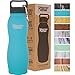 Healthy Human Stainless Steel Curve Water Bottle | 100% BPA Free Thermos for Kids & Adults | Vacuum Insulated Water Bottles | Metal Bottles with Leak Proof Lid (21 oz/ 621 ML, Glacier)