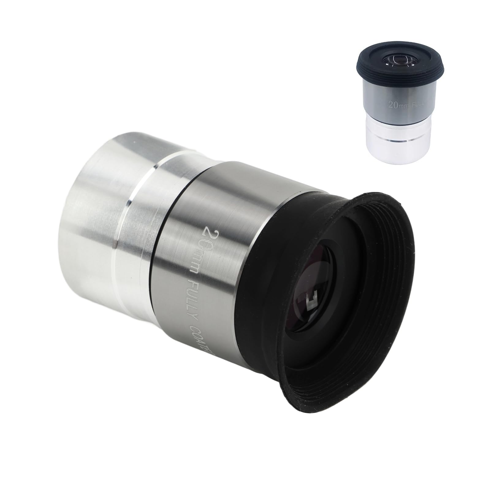 Telescope Eyepiece, 20mm Eyepiece for 1.25 Inch Astronomical Telescope, Full Multilayer Coating Telescopes Accessories with Storage Box, for Observing Star Clusters Moon