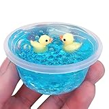 Gbell 60ml/2oz Flaky Clouds Mud Mixing Cloud Slime- Scented Stress Fluffy Putty Kids Clay Toy Gifts (Blue 2 oz)