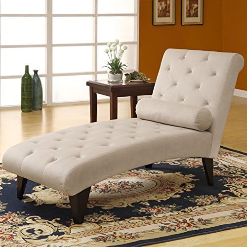 Luxury Modern Chaise Lounge Comfortable Home Office Bedroom Living room Furniture Sofa Daybed Upholstery Solid Sturdy frame Loveseat 64Lx28Wx36Hin Feature Tufted 64in L Weight 43.2lbs 64Lx28Wx36Hin