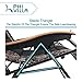 PHI VILLA XXL Oversized Padded Zero Gravity Chair, Foldable Patio Recliner, 30