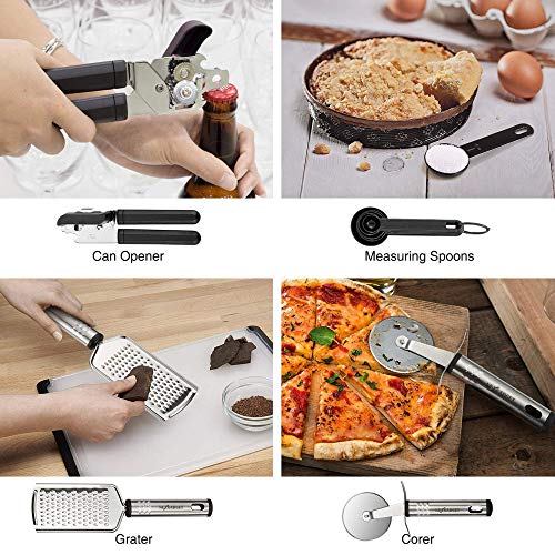 Kitchen Utensil Set 50Piece Cooking Utensils Nylon and Stainless