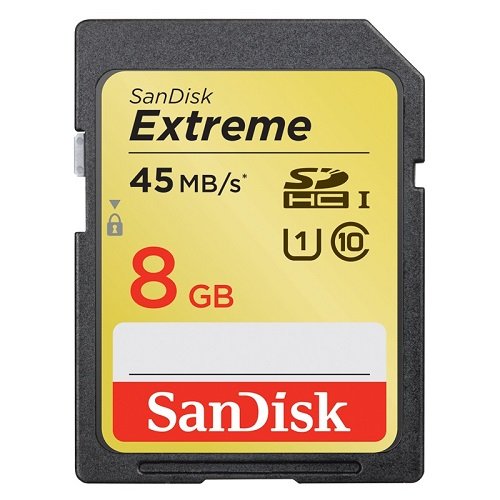 UPC 619659033170, SanDisk Extreme 8GB SDHC UHS-1 Flash Memory Card Speed Up To 45MB/s- SDSDX-008G-X46(Label May Change)