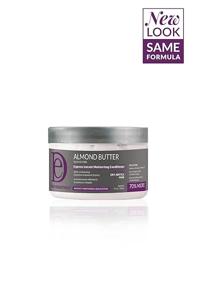 DESIGN ESSENTIALS ALMOND BUTTER EXPRESS INSTANT MOISTURIZING CONDITIONER, FOR HYDRATING AND MOISTURIZING DRY, BRITTLE HAIR, 11 OZ (PACK OF 1)