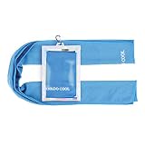 Cooling Towel, Instant Chilling Cold Towels for Sports, Swimming, Women, Yoga, Workout, Athletes, Gym, Neck, Golf, Travel Camping & More (12" x 33", Blue)