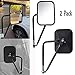 Bentolin Shake Proof Door Off Mirrors,Quick Release Adventure Mirrors Fits all Jeep Wrangler JK JKU CJ YJ (1 Pair), Textured Black