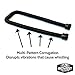 Midwest Hearth Whistle Free Gas Flex Line for Fire Pit and Fireplace - Black Coated Stainless Steel (22