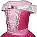 Eshiree Girls Princess Aurora Costume Drop Shoulder Halloween Party Long Dress (Hot Pink, 6-7 Years)