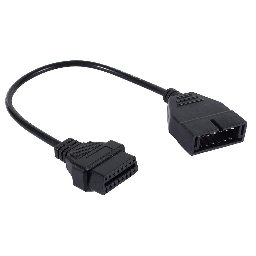 OBD1 12 Pins to OBD2 16 Pins Scanner Diagnostic Tool OBD II Adapter Cable Connector for G M