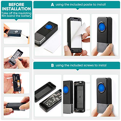 BITIWEND Wireless Doorbell, BITIWEND Waterproof Door Bells & Chimes