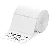 NIIMBOT B3S K3 B31 B4 Label Tape Self-Adhesive Labeling Tape 70x40mm Thermal Label Paper for Barcode/Address/Mailing/Logo/Business/Home Tag, 180 Labels/Roll, White