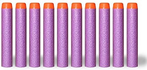 Sadkl 100Pcs 7.2cm Refill Foam Bullet Darts for Nerf N-Strike Elite Mega Centurion Kids Toys (purple)