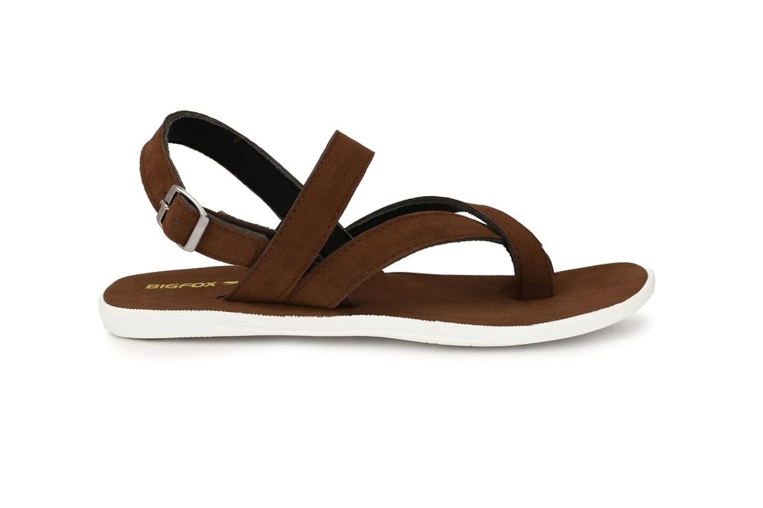 big fox men's leather suede sandals.(brown)