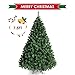 amzdeal 7.5FT Christmas Tree Xmas Tree Spruce Artificial Christmas Tree Fake Tree with Stable Stand Base Easy to Assembly, Green