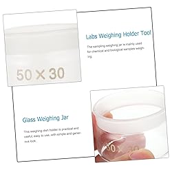 FUOYLOO 3pcs Weighing Bottle Small Glass Bottles