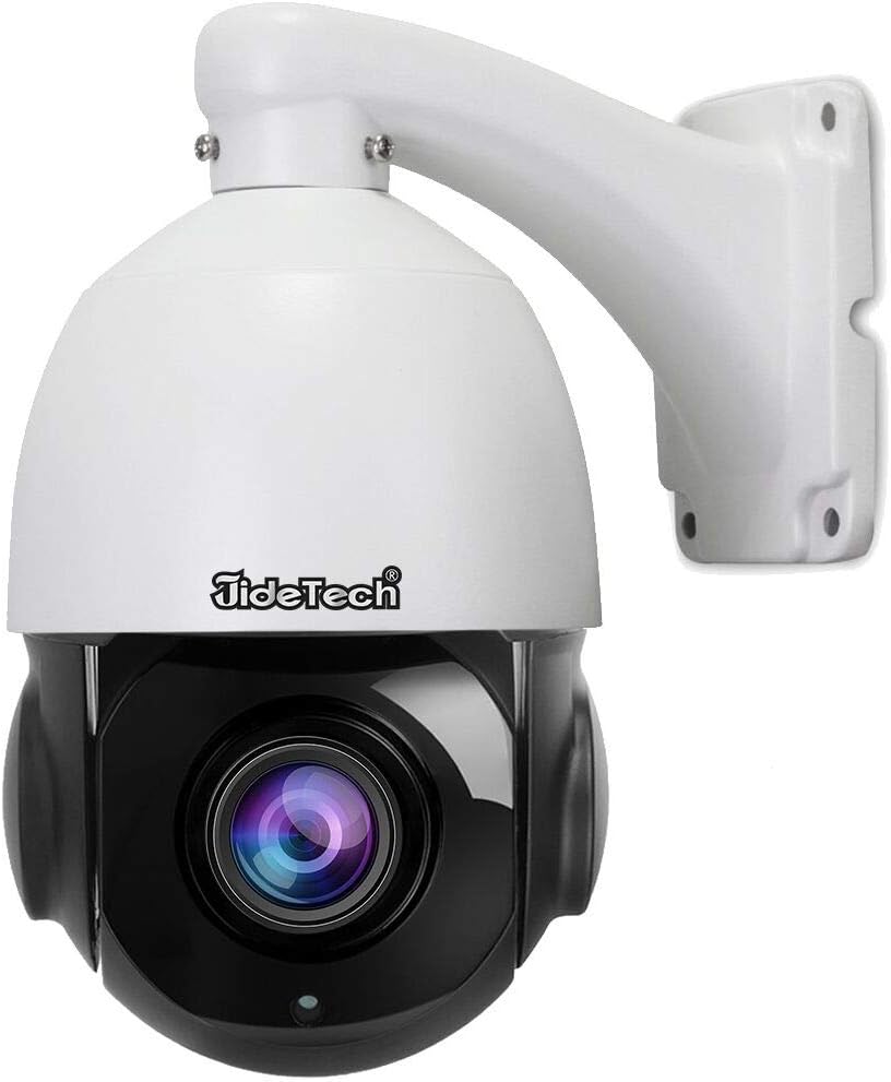 PTZ POE IP 2MP Security Dome Camera with 20X Optical Zoom Pan/Tilt IR Night Vision Support for Indoor and Outdoor Security IP66 Waterproof