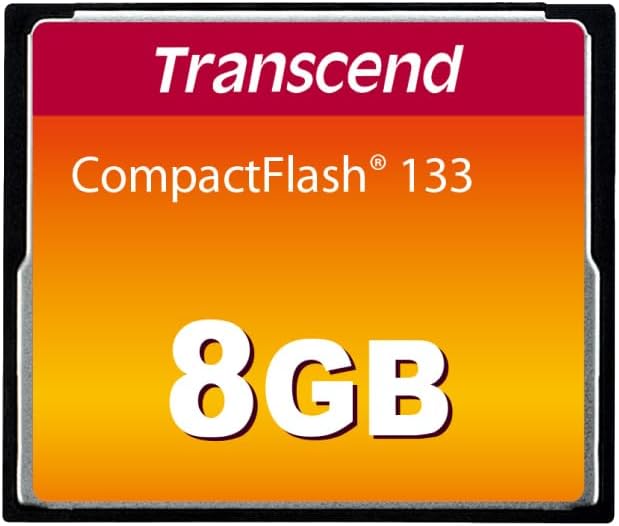 Transcend 8GB CompactFlash 133 Memory Card CF Card Ultra DMA 4 DSLR TS8GCF133