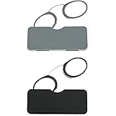 DXYXYO Mini Armless Reading Glasses Clip on Nose for Men Women 2 Pack Thin Compact Readers with Small Portable Case