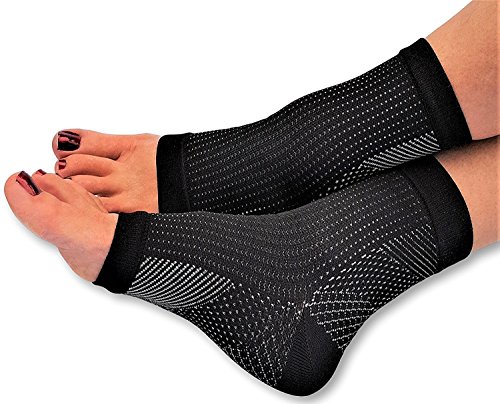Lumenon 2 Pairs Plantar Fasciitis Socks with Arch Support Eases Swelling & Heel Spurs, Ankle Brace Support, Increases Circulation, Relieve Pain Fast