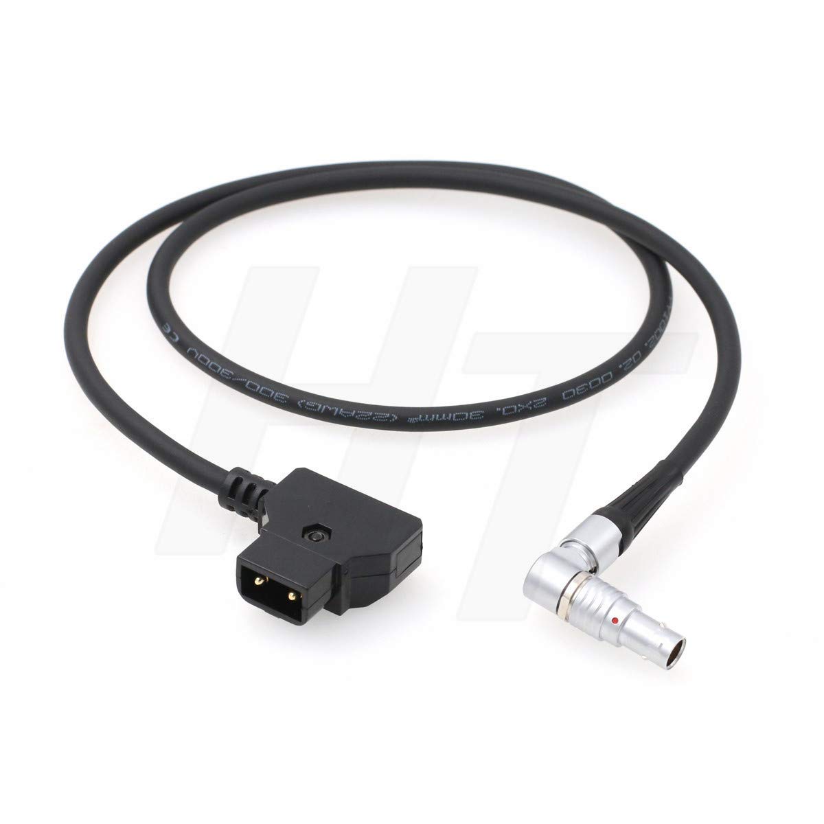 HangTon Power Cable for Zacuto Kameleon EVF 70cm Ptap D-tap to Rotated Adjustable 4 Pin (Right Angle)