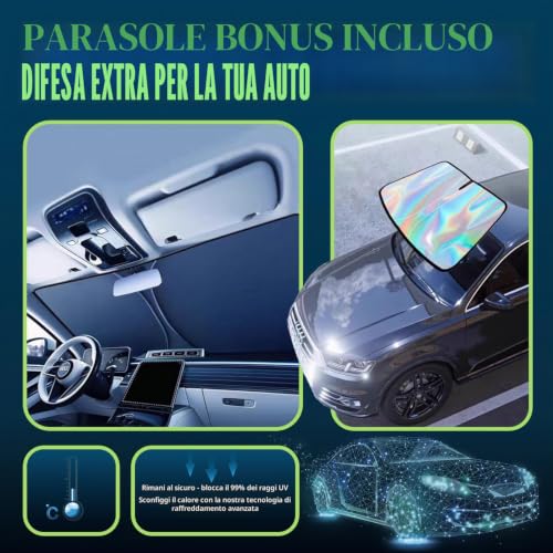 Cowtcver Car Hail Protection Cover, Outdoor Car Hail Protection Garage with Separate Sunshade, Car Cover for Protection from Hail, Sun and Rain (Saloon 470-490cm)