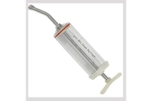 EQUINEZ TOOLS Plastic Dose Syringe 400mL for Horses & Livestock – Reusable Veterinary Drencher with Stainless Steel Nozzle, Large Animal Oral Medication Applicator for Dental Use, Deworming, Supplements & Fluids