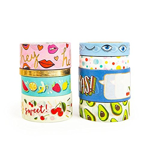 Cheeky Modern Pop Yas Washi Tape Set of 9 Spools
