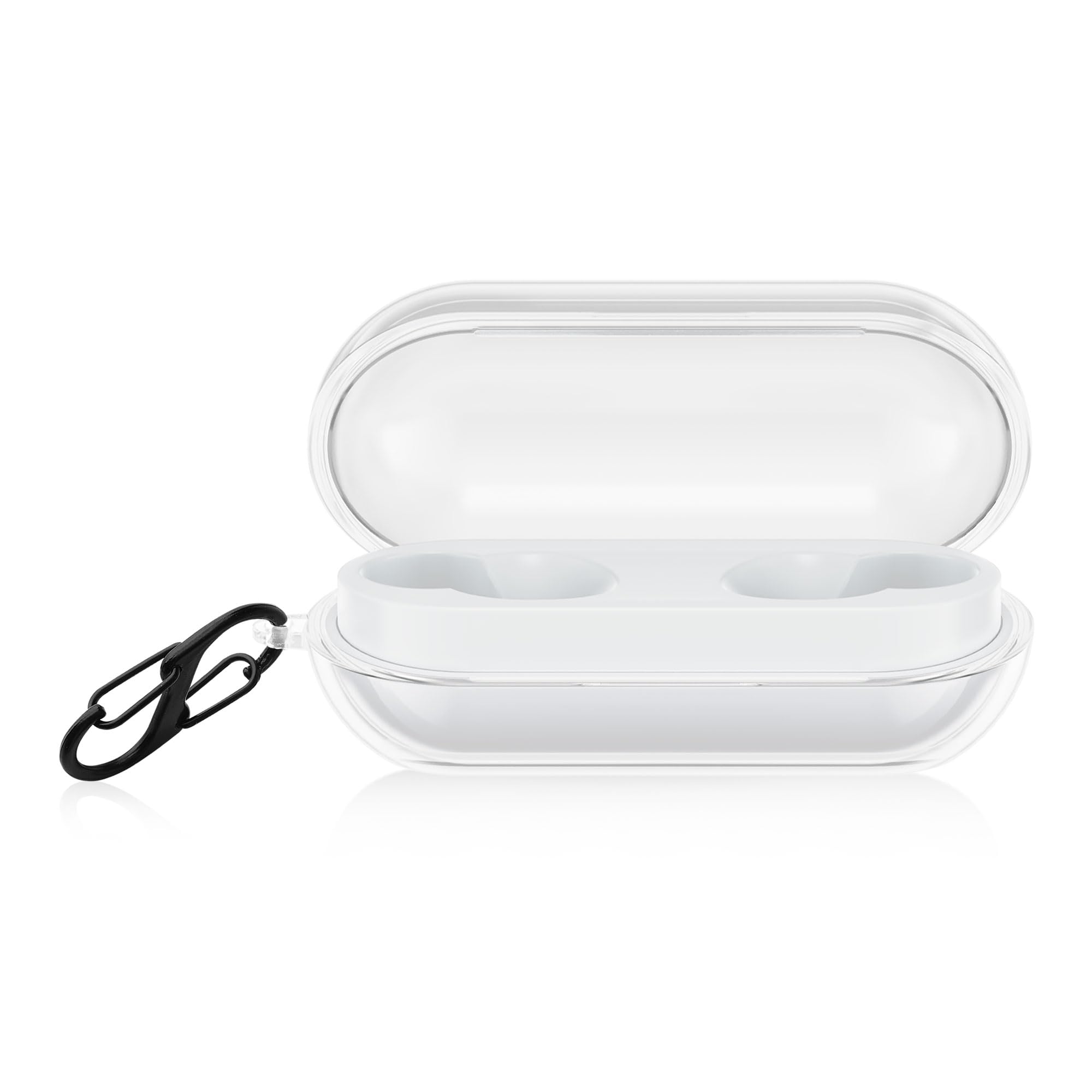 kwmobile Earphones Case for Sony WF-C500 Case - Clear TPU Silicone Earbuds Cover - Transparent