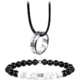 12 Zodiac Constellations Necklace Bracelet Horoscope Constellation Beaded Bracelet Necklace for Women Men 2Pcs Set Jewelry