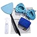 DEDC Windshield Window Cleaner Tool Kits, Car Window Cleaner Brush Auto Glass Wiper with Detachable Microfiber Cloth, Spray Bottle