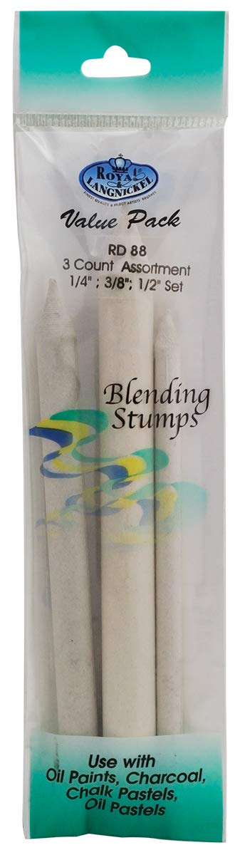 Royal & Langnickel Blending Stump Value Pack. Assorted Sizes. Pack of 3., R2008534