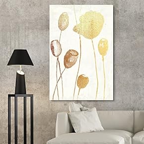 Vintage Style Golden Poppy Flowers