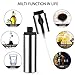 Besmon Olive Oil Sprayer Stainless Steel Refillable Bar Bottles for Cooking, Salad Oil Dressing,BBQ, Grilling and Roasting, 100ml Food Grade Cooking wine & Vinegar Sprayer