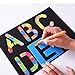Shappy 26 Pieces Plastic Letter Stencil Alphabet Stencils Set for Painting Learning DIY, Blue
